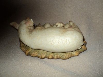 HOMCO Masterpiece 1985 Nursing Pig & Piglets Figurine  