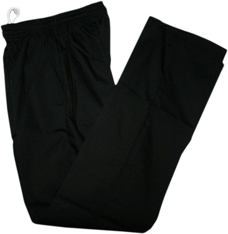 NURSING SCRUB PANTS BLACK DRAWSTRING FLARE DRAWCORD ELASTIC UNISEX 