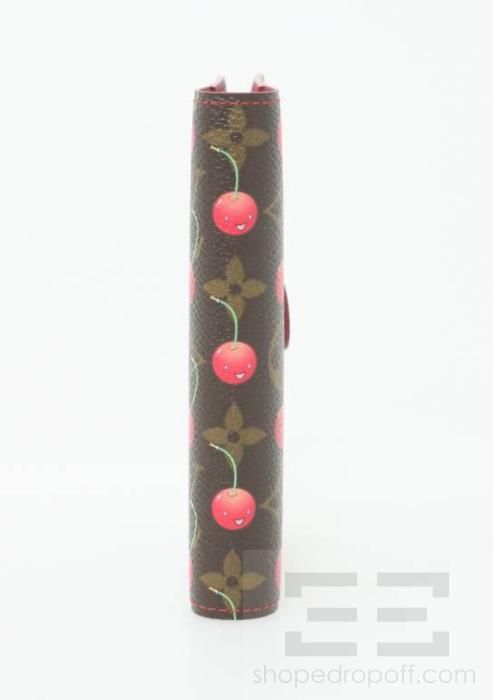   Vuitton Takashi Murakami Monogram Cerises Small Ring Agenda Cover