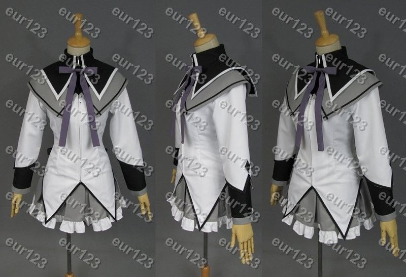 Puella Magi Madoka Magica Homura Akemi Cosplay Costume  