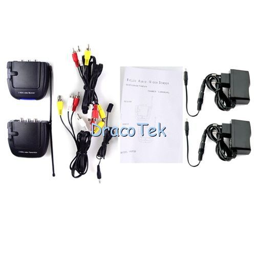 Wireless audio and video transmitter and receiver for sending AV and 