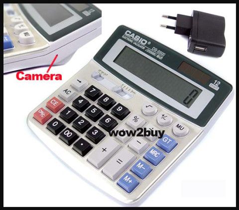 Wireless 8GB Video record calculator DVR Camera Built in Li battery