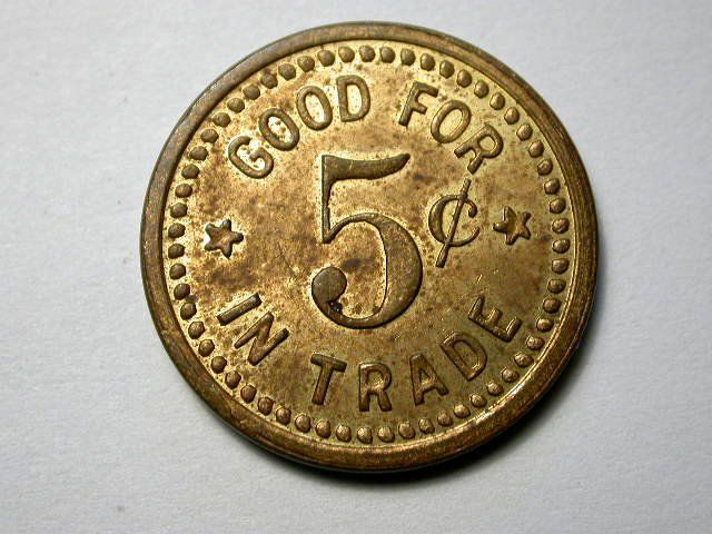 vintage Taft Oregon TRADE TOKEN Watson Pines Hotel brass  