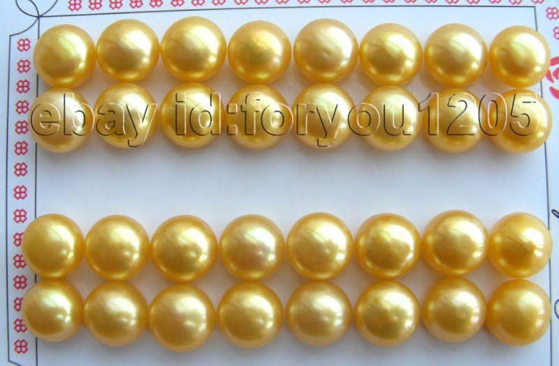   info wholesale 12pairs natural 12mm golden pearl earrings it is very