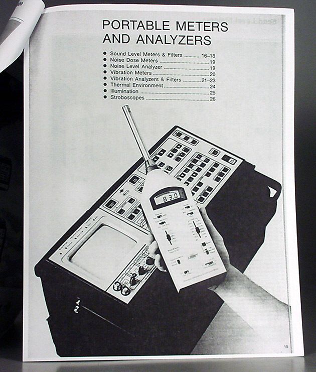 BRUEL & KJAER MICROPHONE SOUND MEASUREMENT 1986 CATALOG  