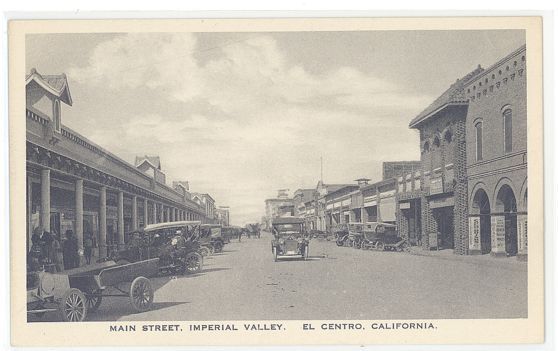 CA EL CENTRO MAIN ST IMPERIAL VALLEY ALBERTYPE M34376  