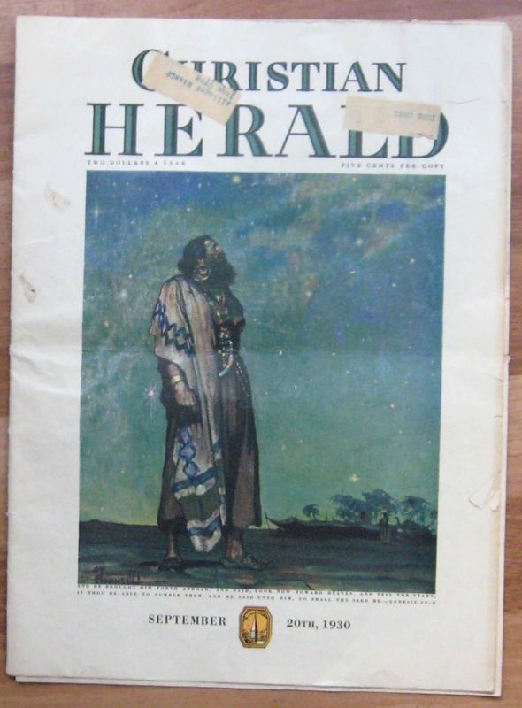 CHRISTIAN HERALD SEPT 20 1930 FRANK GANNETT PUBLISHER  