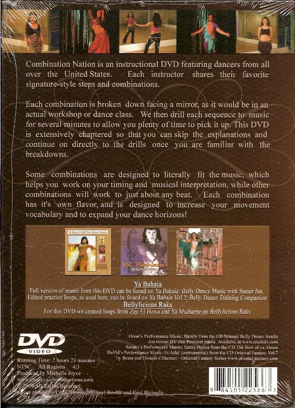 Learn How to Belly Dance COMBINATIONs NATION VOL. 2 DVD  
