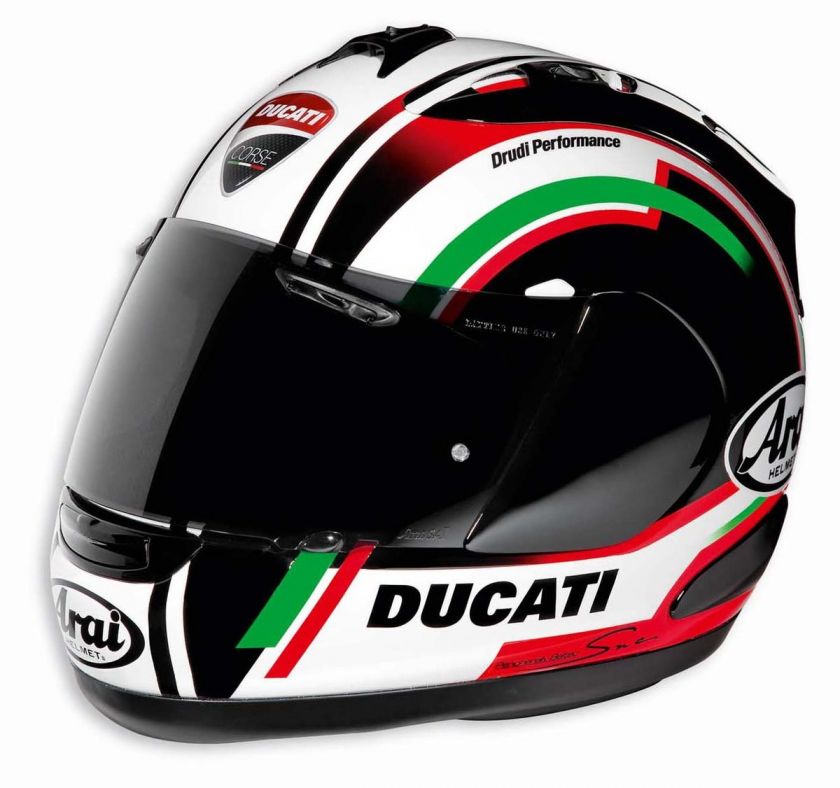 DUCATI CORSE ARAI CORSAIR V RXGP 7 2012 HELMET NIB ALL SIZES  