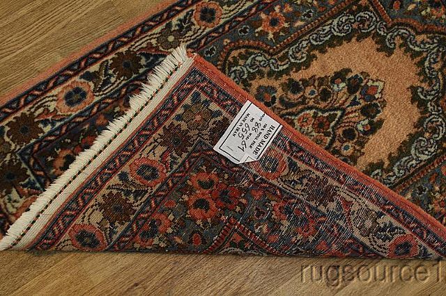 FLORAL PINK 2X3 SAROUK PERSIAN ORIENTAL AREA RUG CARPET  