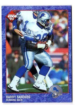 1993 COLLECTORS EDGE #PROTO6 B SANDERS PROTOTYPE CARD  