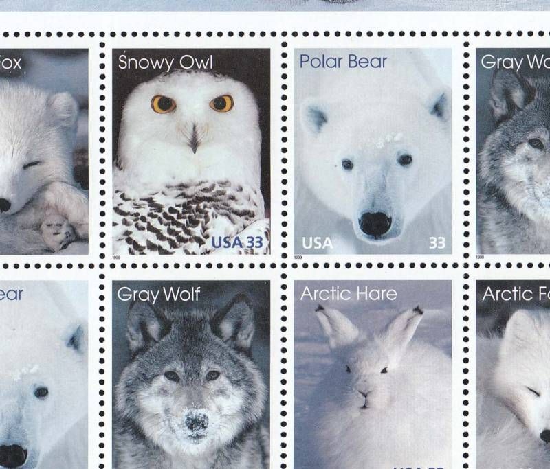 3288 92 ARCTIC ANIMALS M NH FULL SHEET OF 20  