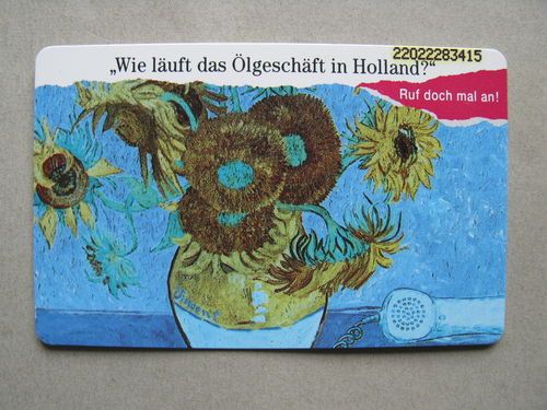 GERMANY, phone card used 50 DM, painting van Gogh style  