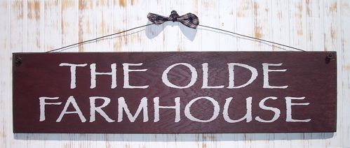 OLDE FARMHOUSE Sign Prim Country Home Decor ASTD COLORS  