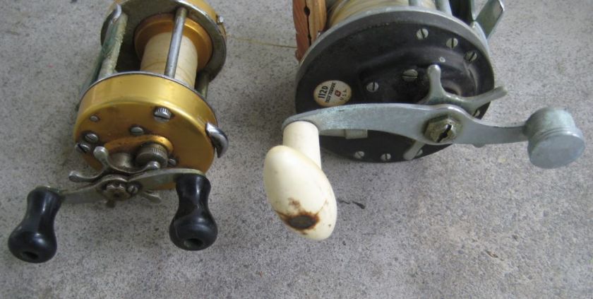   VINTAGE FISHING REELS PENN 940 LEVELMATIC & 112 D TRUE TEMPER  