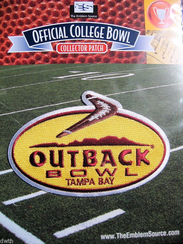 NCAA Outback Bowl Patch 2009/10 Auburn Northwestern  