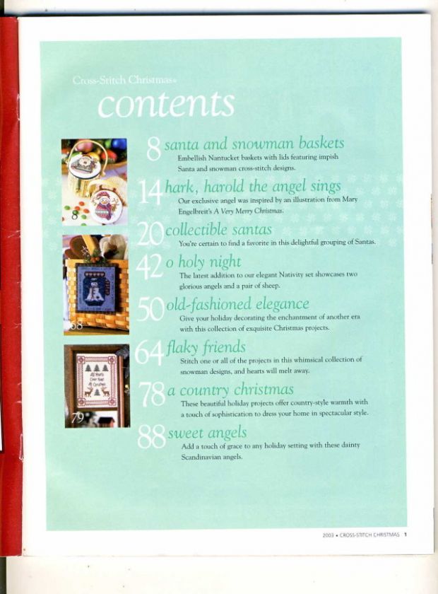 Better Homes & Gardens Christmas Cross Stitch 2003  