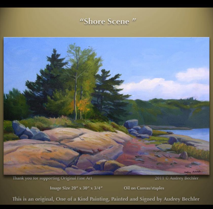   scene is a 20 x 30 x 3 4 landscape painting painted by audrey bechler