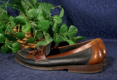 Black & Brown Leather H.S.TRASK Tassel Loafers 11.5 M?  