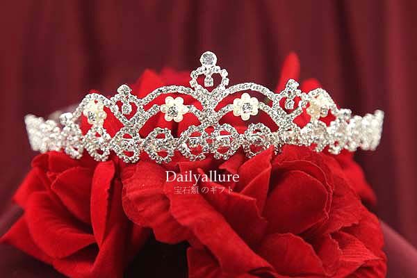 WEDDING BRIDAL PARTY CRYSTAL RHINESTONE TIARA CROWN TR5  