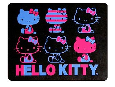 HELLO KITTY~ TOKYO BLACK SOFT FLEECE THROW BLANKET  