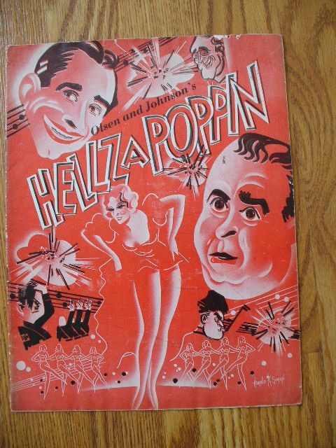 HELLZAPOPPIN Broadway theatre program Olsen & Johnson  