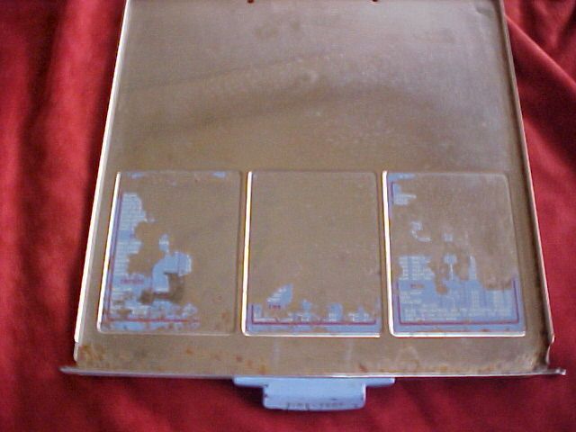 Vintage Westinghouse Roaster Time Temp Pull out Tray Timetable  