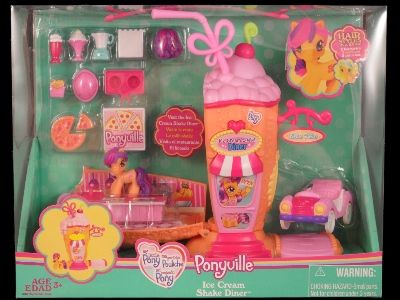 NEW My Little Pony Ponyville Ice Cream Shake Diner Set  