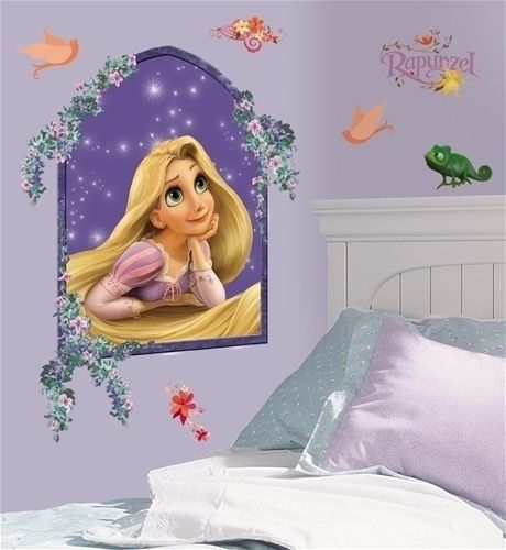   Disneys TANGLED wall stickers MURAL decals 22x17 big room decor