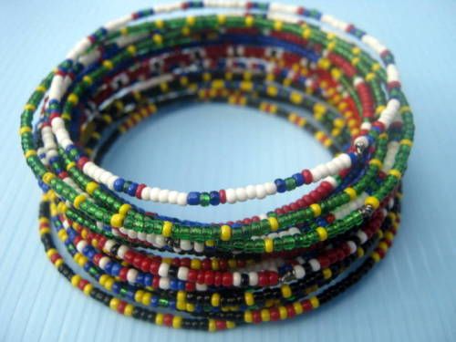 Masai (Maasai) Ethnic Bracelets (20) Tanzania Africa  