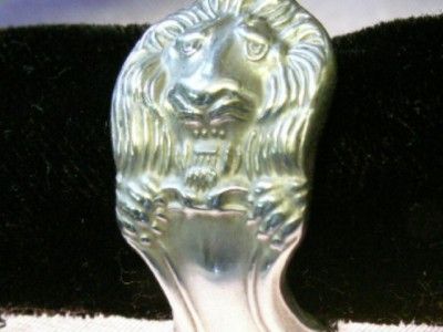 Towle LION Sterling Silver Spoon Ring Sz 9 11 BOLD 1905  