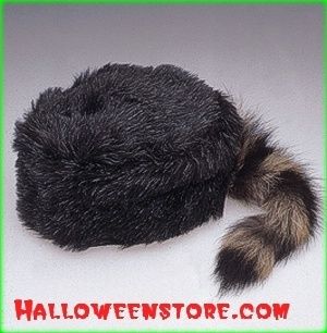 Coonskin Hat Davy Crockett Daniel Boone Adult Ratcoon  