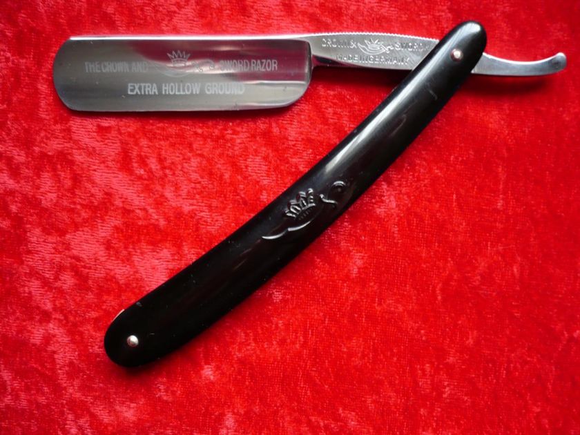 German Crown & Sword Straight Razor by C. Friedr ERN 1166 