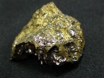 FINE SPERRYLITE CRYSTALS ON MATRIX NORILSK RUSSIA 1.0  