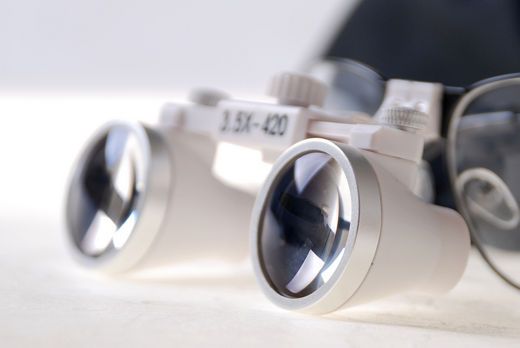 5x Dental Surgical Binocular Loupes w/ LED Head Light  