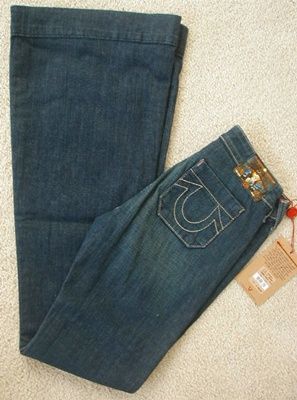 NWT True Religion Gemma bugsy trouser jeans midnight  