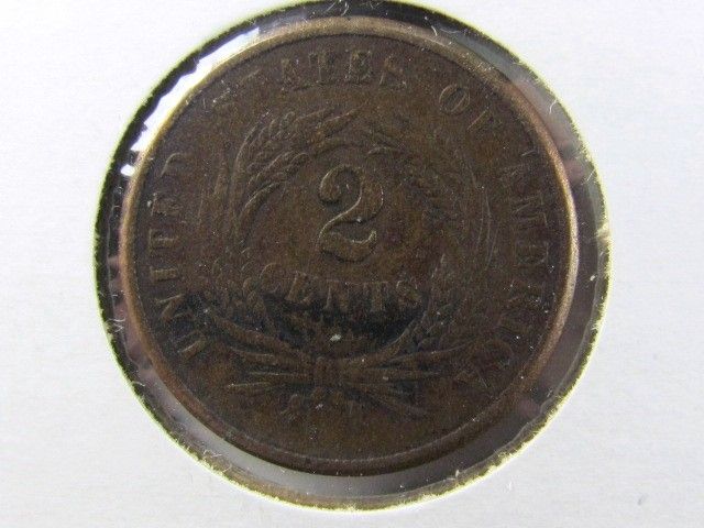 1864 2 Cent USA Other VF 09SF  