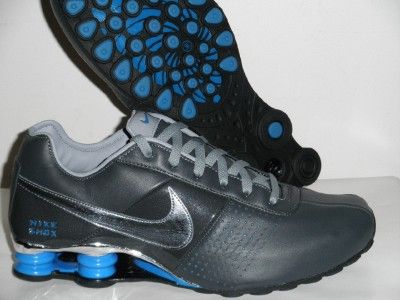 NIKE SHOX DELIVER SZ 9 GREY BLUE BLACK MENS RUNNING SHOES  