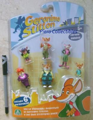 Geronimo Stilton Blister 6 3D Figures Giochi Preziosi  