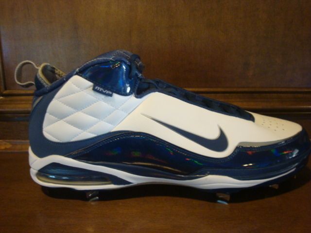 New Mens NIKE AIR MAX MVP blue/wt metal baseball cleat  