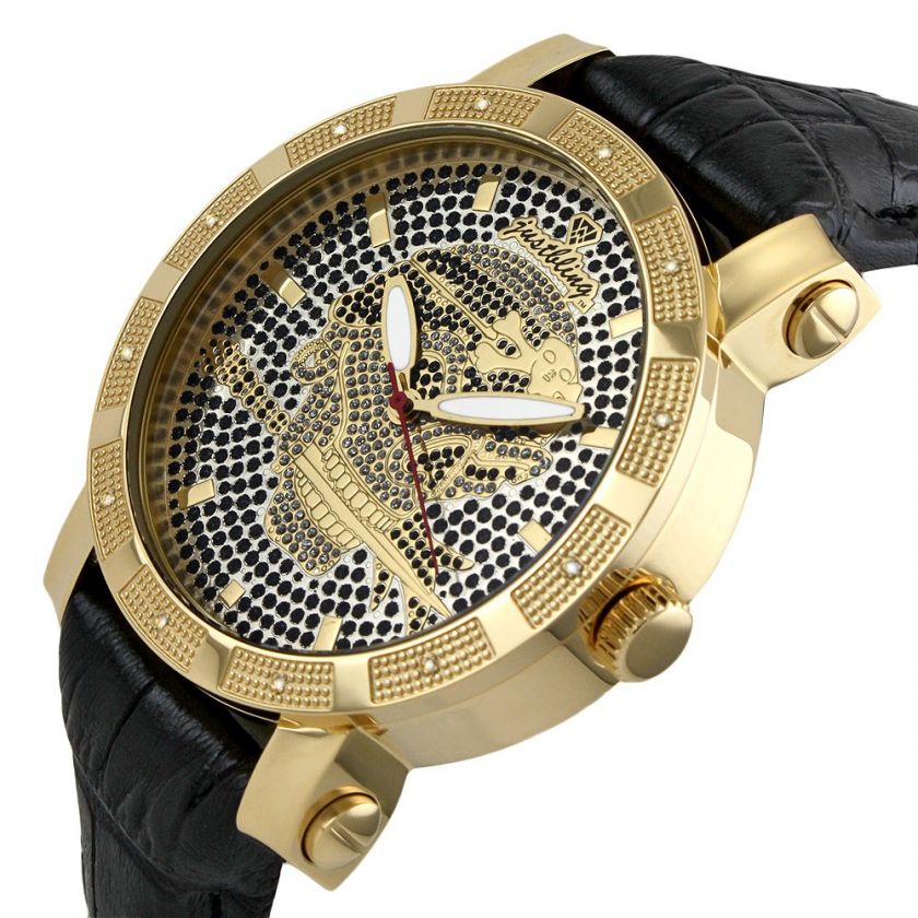   bling.12 Diamonds watch Stainless Steel case Skull JB 8100L I  