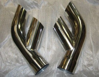   81 Trans Am Performance Exhaust 2.5 Stainless Split Tips PAIR  