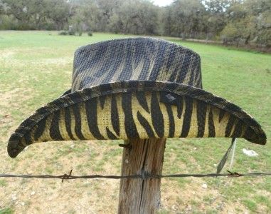   Hats FLORA Drifter Western Straw Snake Hunting Cowboy Hat NWT  