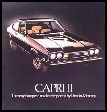 1977 Lincoln Mercury Capri II Prestige Color Brochure  