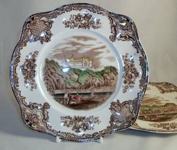 Johnson Brothers OLD BRITAIN CASTLES BROWN MULTICOLOR 2 Square Salad 