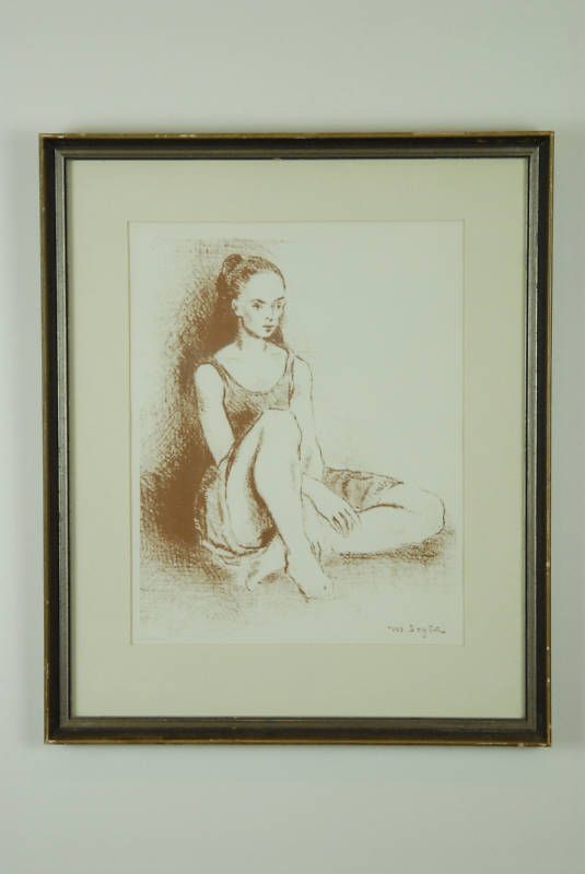 Moses Soyer Original Lithograph  