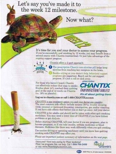 2008 Chantix Medicine Magazine Ad  