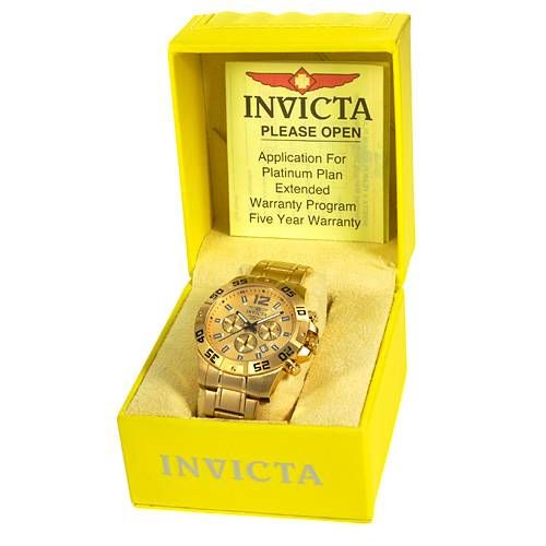 Brand New INVICTA 1503 Stainless Steel Mens Chronograph Watch Free US 