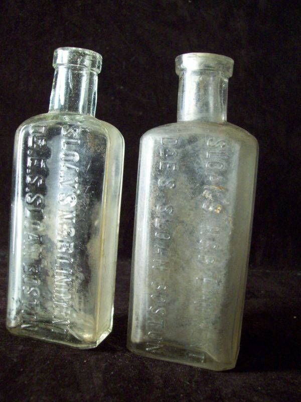 Sloans Liniment Bottle x 2 Pieces N&B Dr E S Sloan  