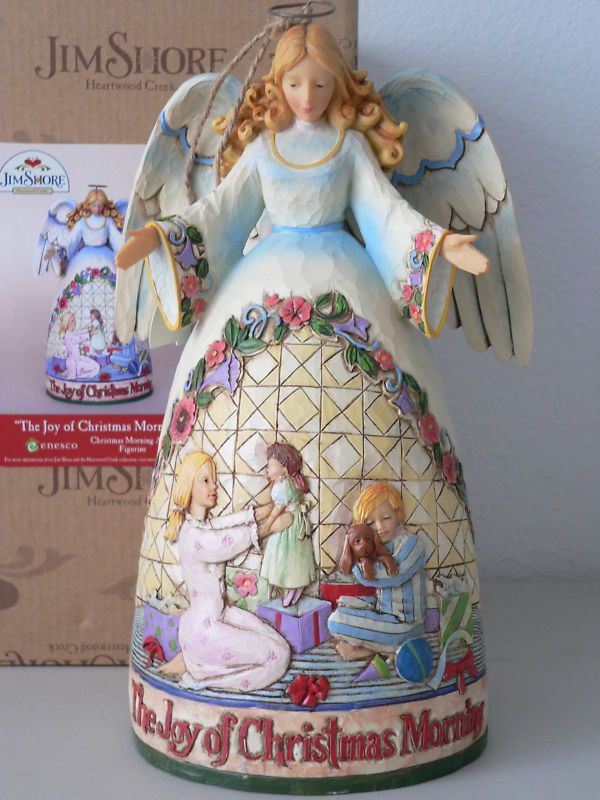 NIB JIM SHORE THE JOY OF CHRISTMAS MORNING ANGEL 10.25  